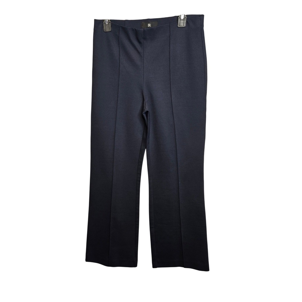 Banana Republic Crop Flare Everywhere Ponte Pants Womens Medium Navy NWT Stretch